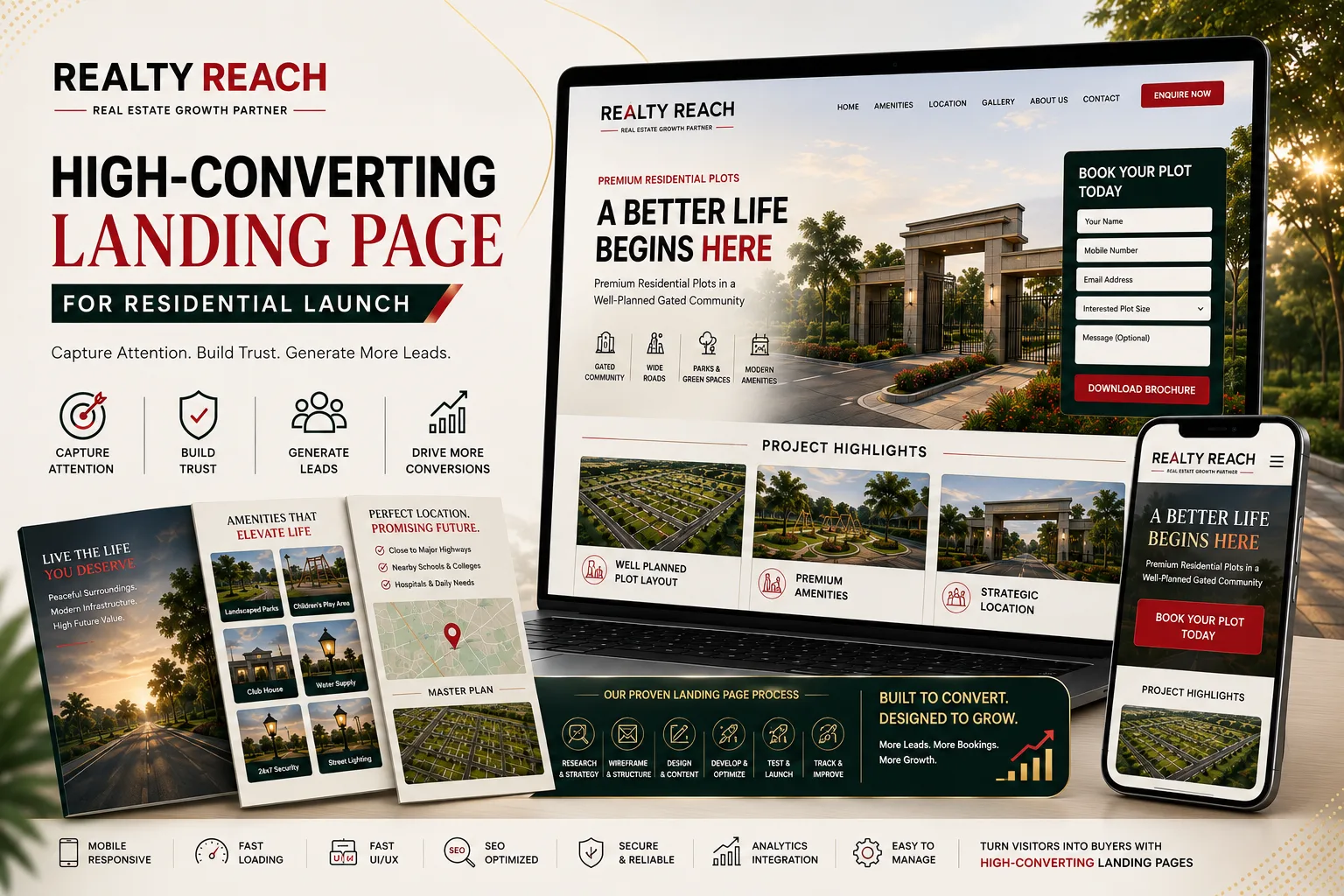 High-Converting Landing Page for Residential Launch