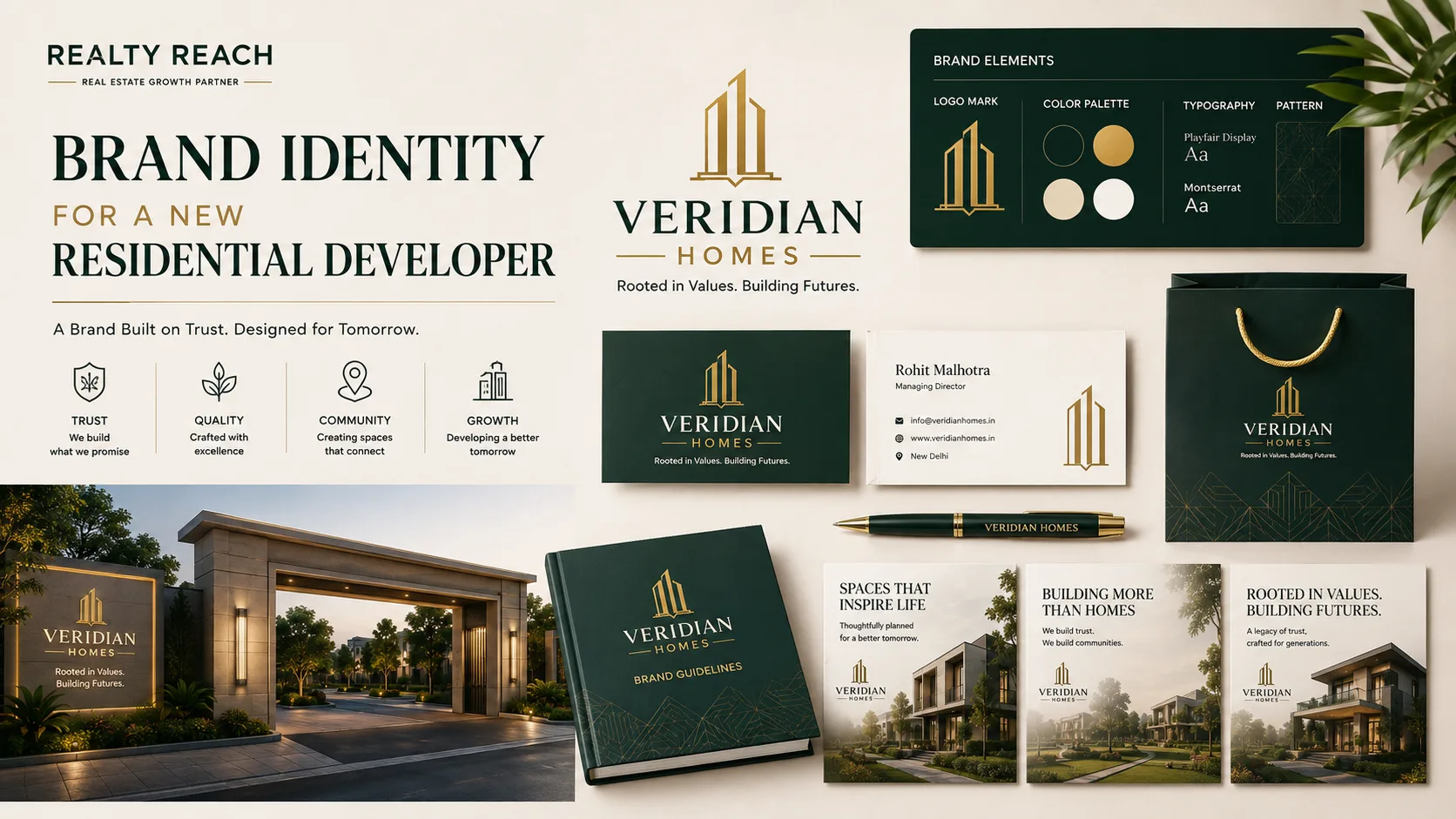 Brand Identity for a New Residential Developer